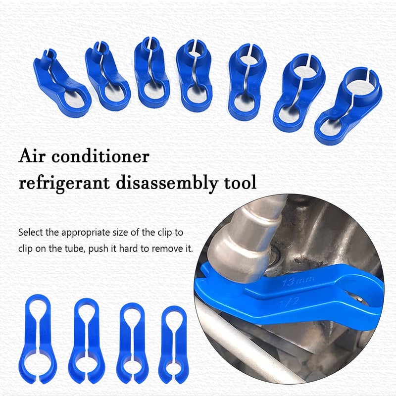 ASUBHA AC Fuel Line Disconnect Tool Set  Fuel Line Removal Tool Includes 1/4  5/16  3/8  1/2  5/8  3/4  7/8Inch Quick Disconnect Tool Kit for Automotive AC Fuel Line and Transmission Oil Cooler - Image 4